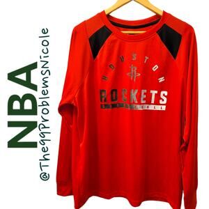 Men's Houston Rockets Long Sleeve Tee